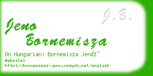 jeno bornemisza business card
